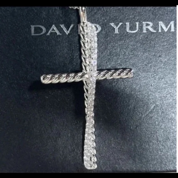 COPY - Beautiful D. Y. Cross Necklace with diamonds - Picture 3 of 3